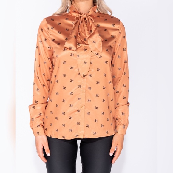 ๐ ๐ Boss Babe - Pussycat Bow Long Sleeve Blouse - Picture 3 of 7